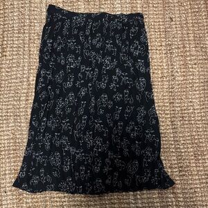 a new day Black and White Patterned A-Line Skirt